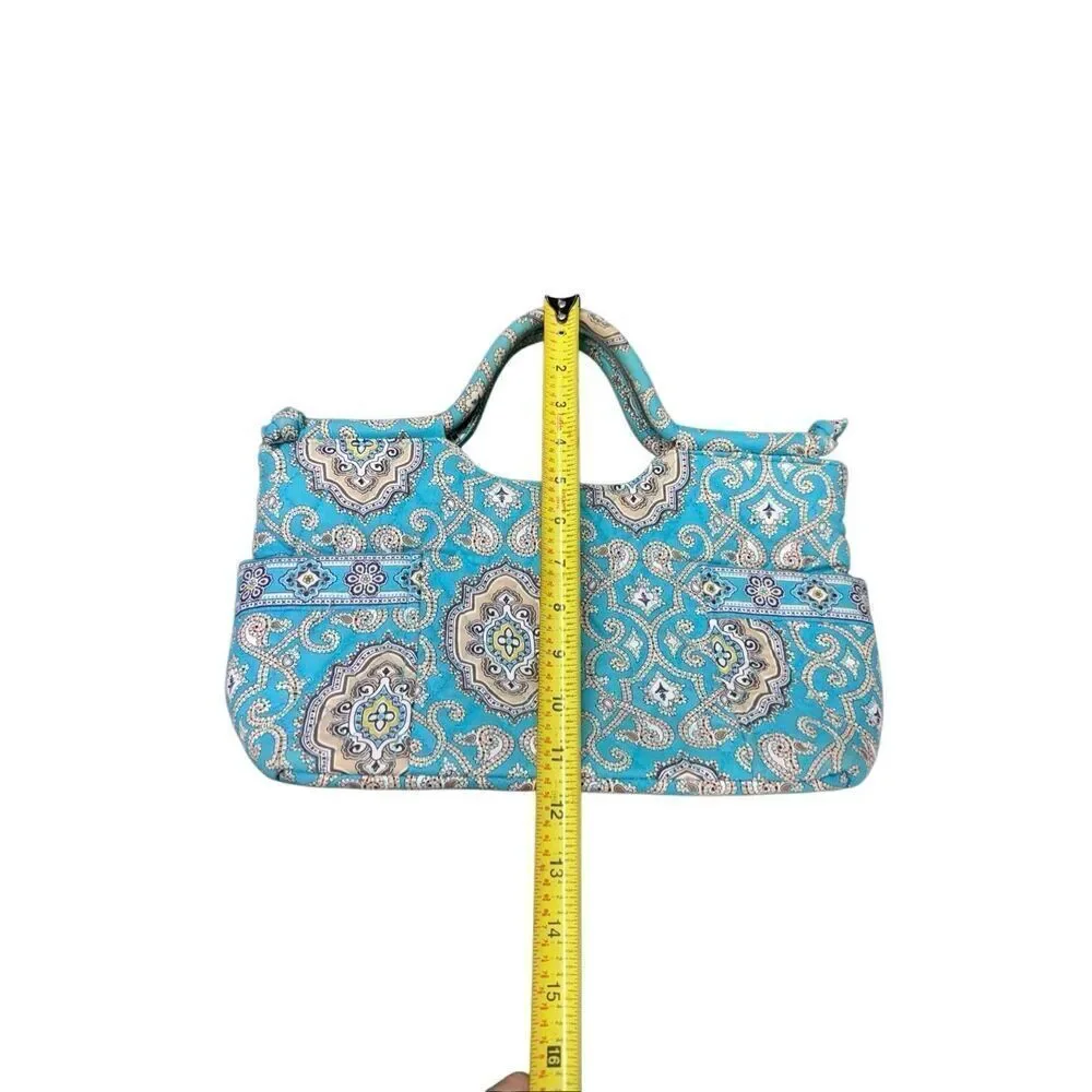 Vera Bradley Women's Turquoise Gabby Satchel Totally Turq Purse Handbag